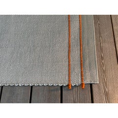 Long tapis contemporain extérieur-indoor Silver Orange de Deanna Comelllini 99x160cm