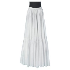 Long cotton Popeline ruffle skirt CHRISTIAN DIOR