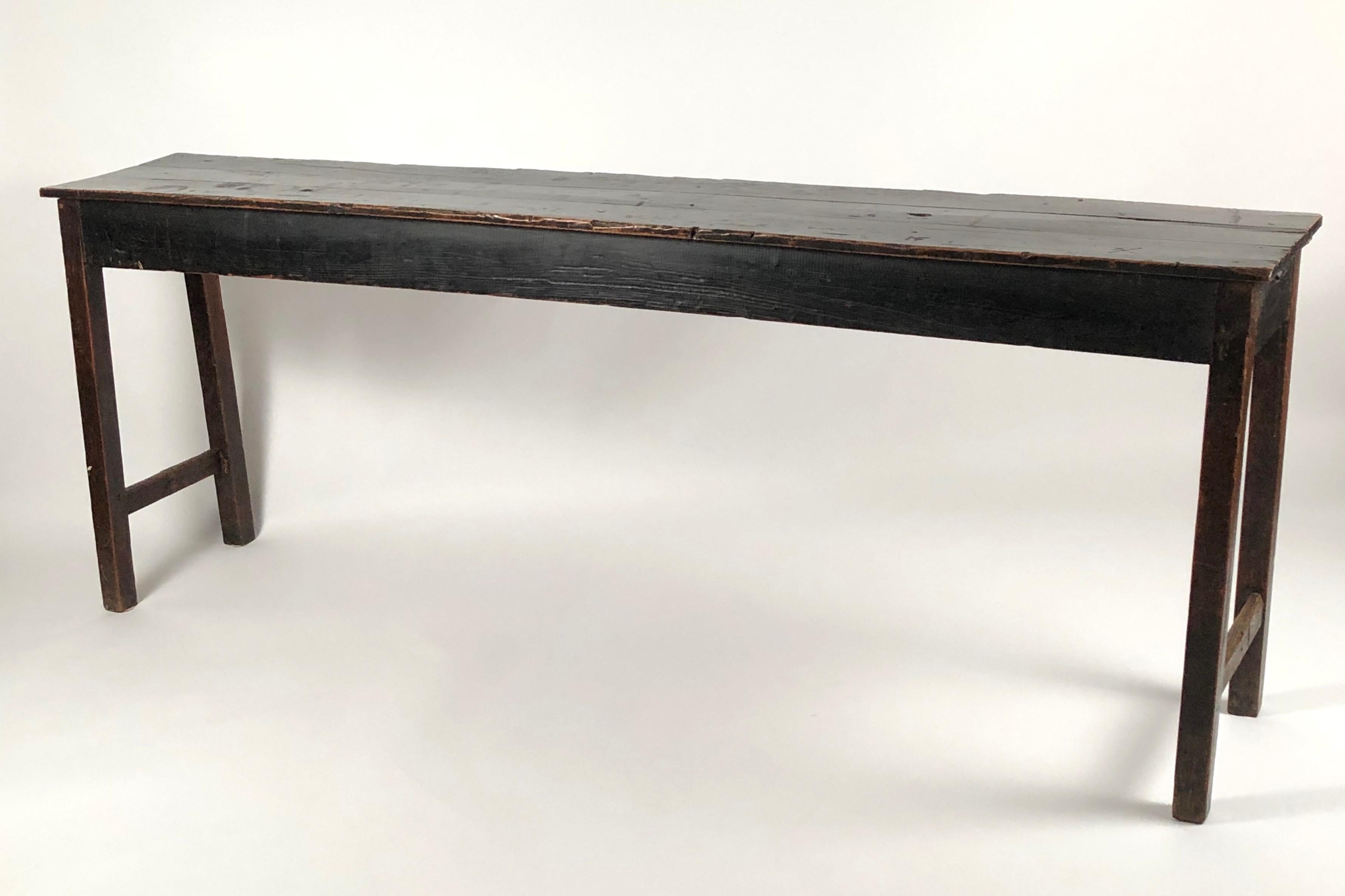 Wood Long Country Console Table