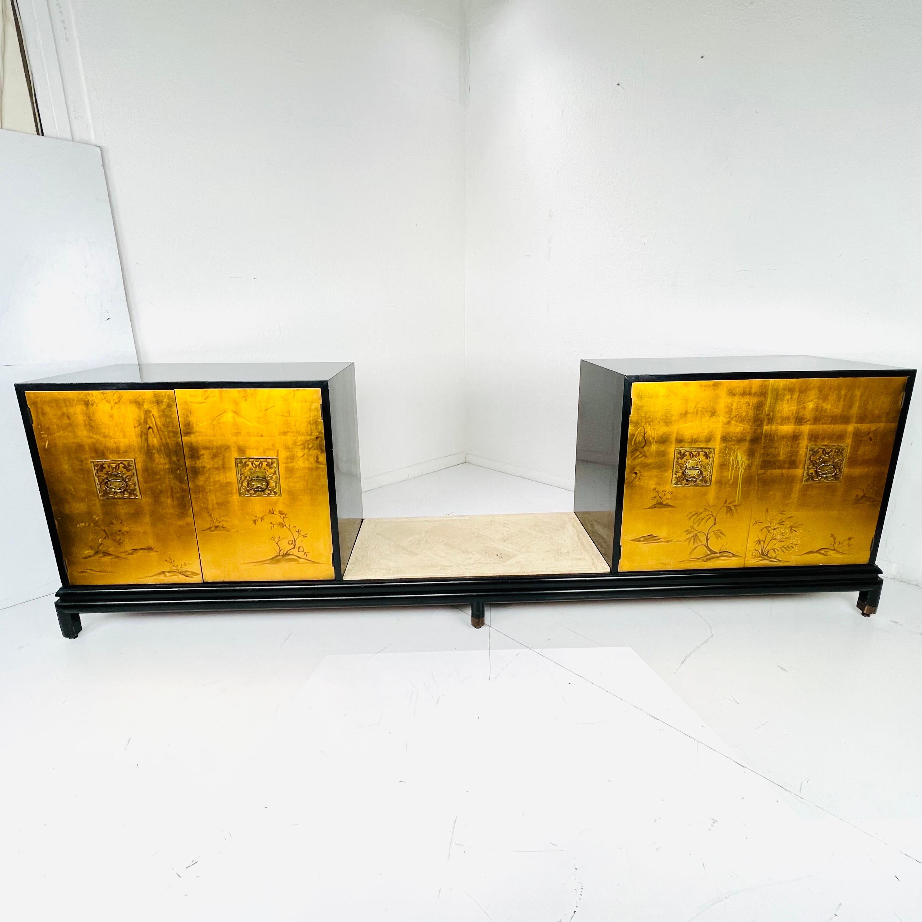 Lange Anrichte / Doppelschrank von Renzo Rutili für Johnson Furniture im Zustand „Gut“ im Angebot in Dallas, TX