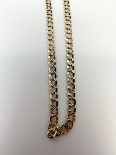 Long curb chain 14KT yellow gold 21" long chain unisex