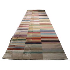 Long Cut Pile Spectrum-Läufer aus Wolle und Seide mit geschliffenem Flor von The Rug Company 2010