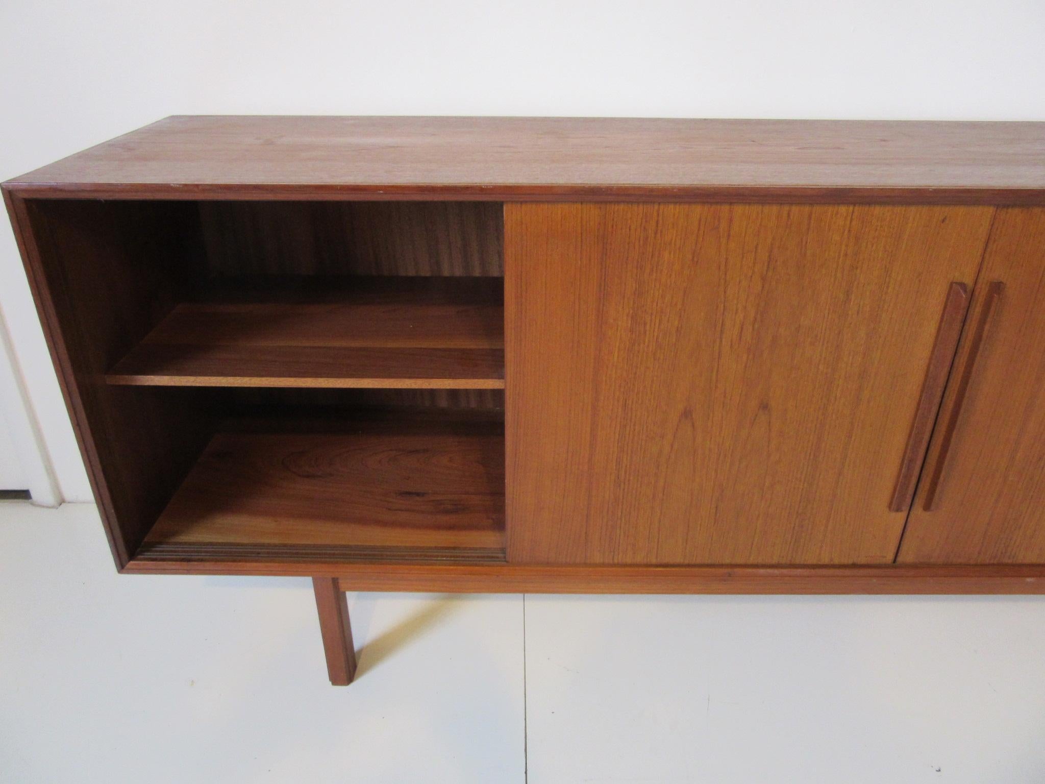 Long Danish Credenza or Sideboard in the style of IB Kofod-Larsen 1