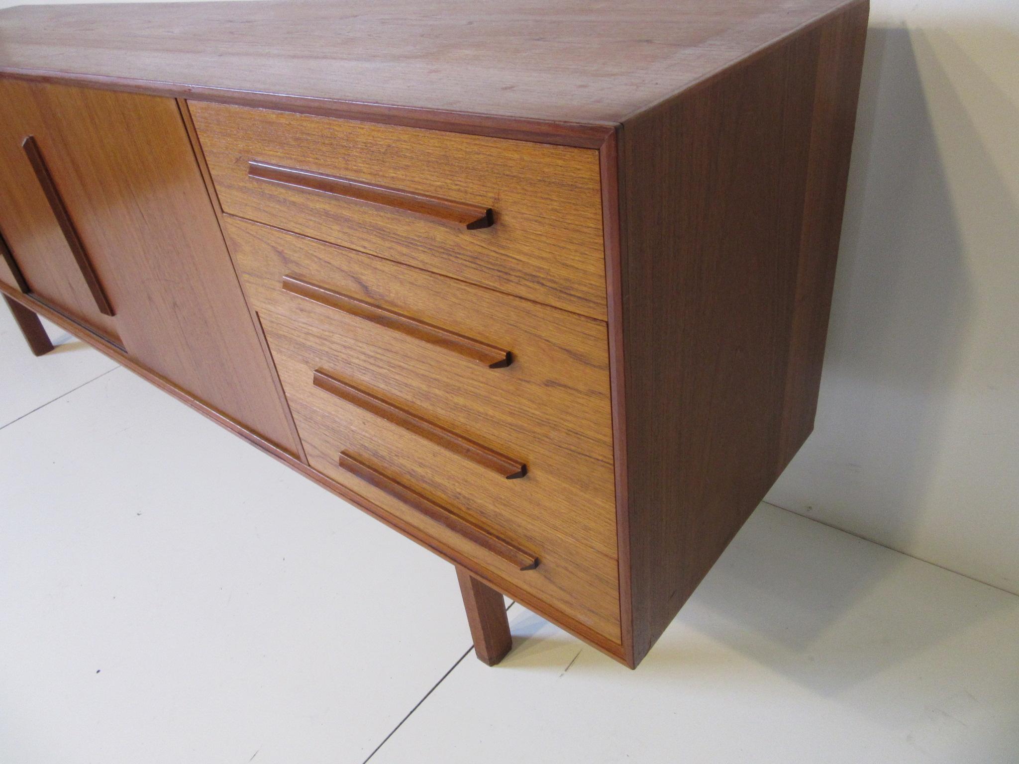 Long Danish Credenza or Sideboard in the style of IB Kofod-Larsen 2