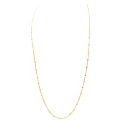 Long Diamond by the Yard Yellow Gold Necklace