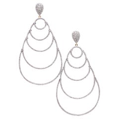 Long Diamond Chandelier Earrings