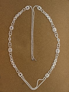 Long Diamond Gold Necklace