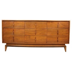 Vintage Long Diamond Handle Dresser by American of Martinsville