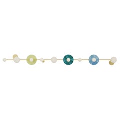 Long Disc And Sphere Glass Ceiling Light by Atelier Areti