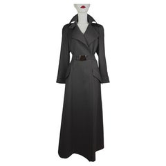 Vintage Long Dramatic Wool Coat Thierry Mugler FW 1998