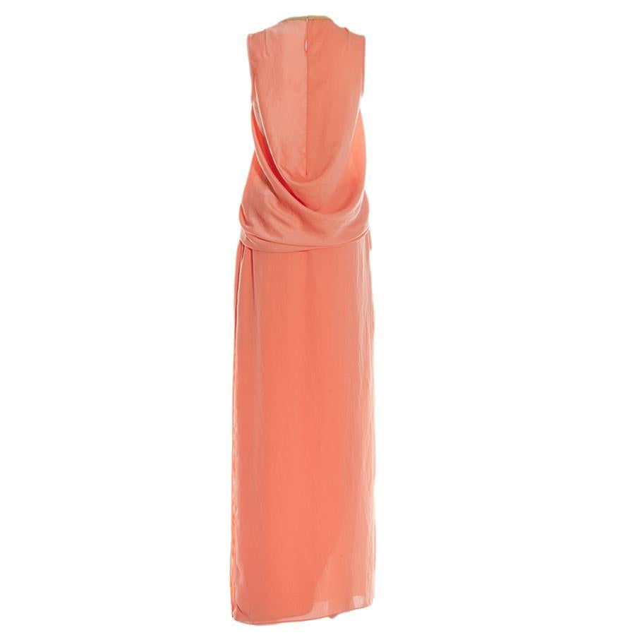 Polyester Salmon pink color Sleeveless Size french 36 (italian 40)
