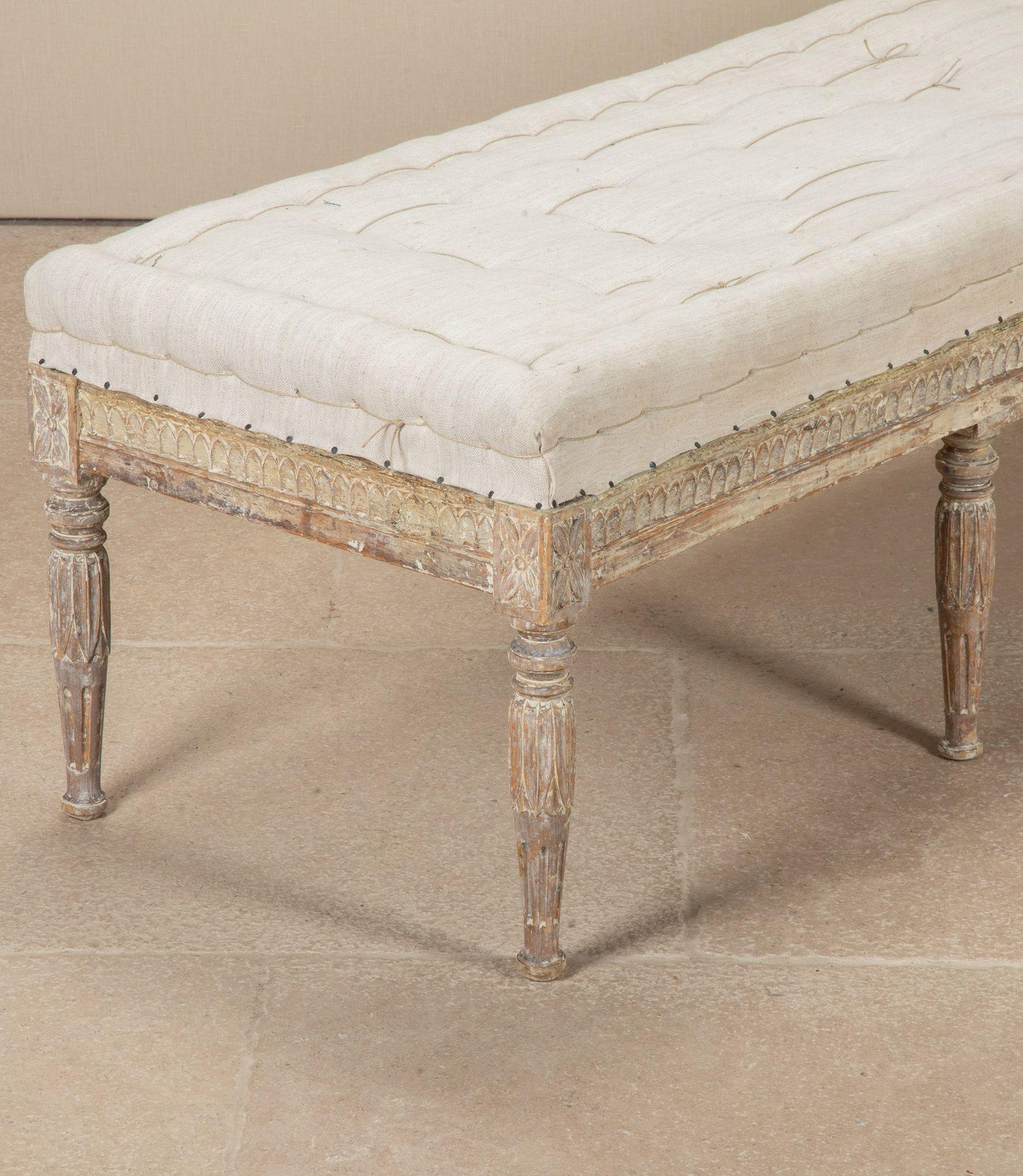 Taburete sueco largo de principios del siglo XIX Sueco en venta
