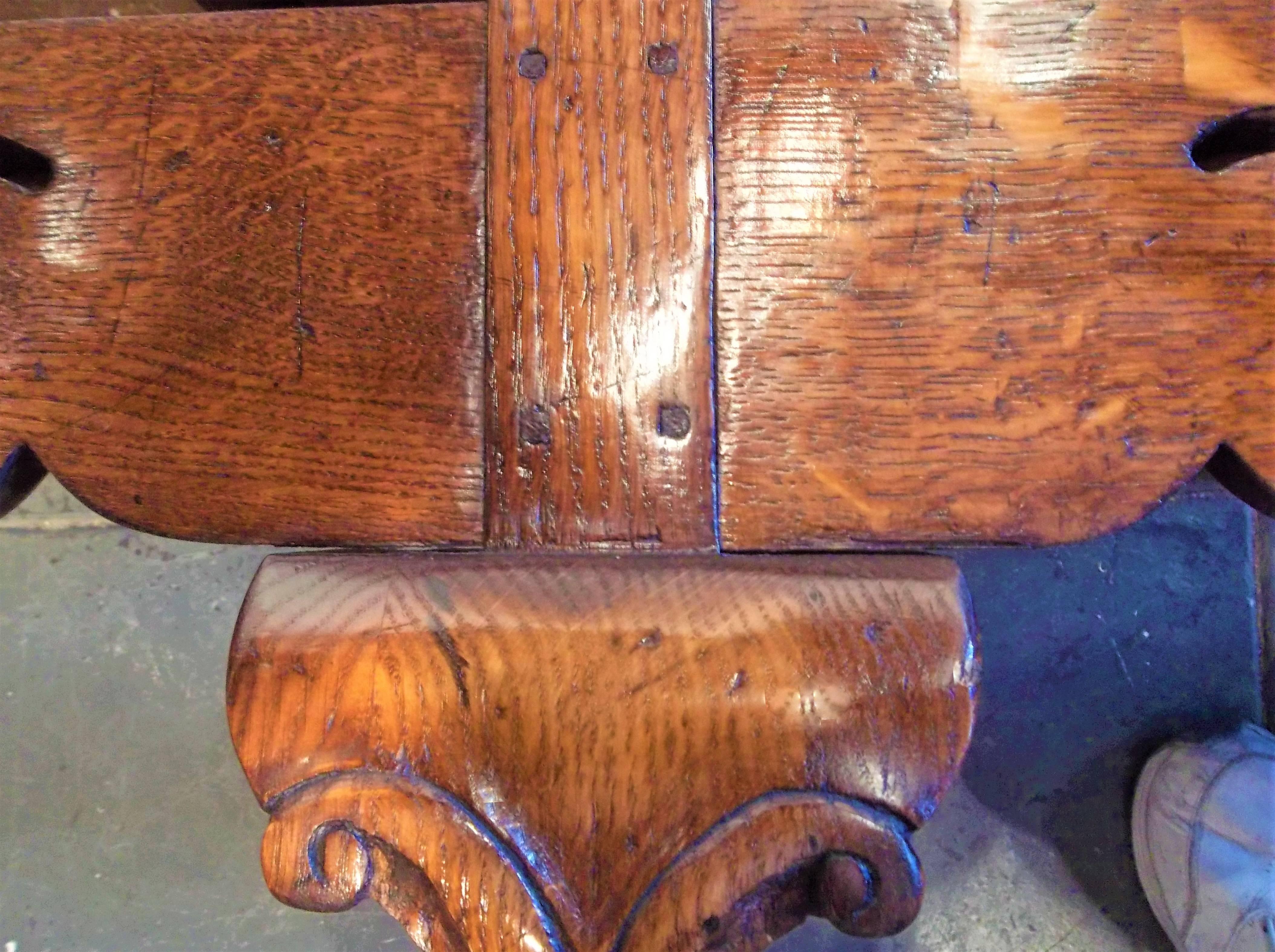 Long English or Welsh Georgian Style Oak Dresser Sideboard 6