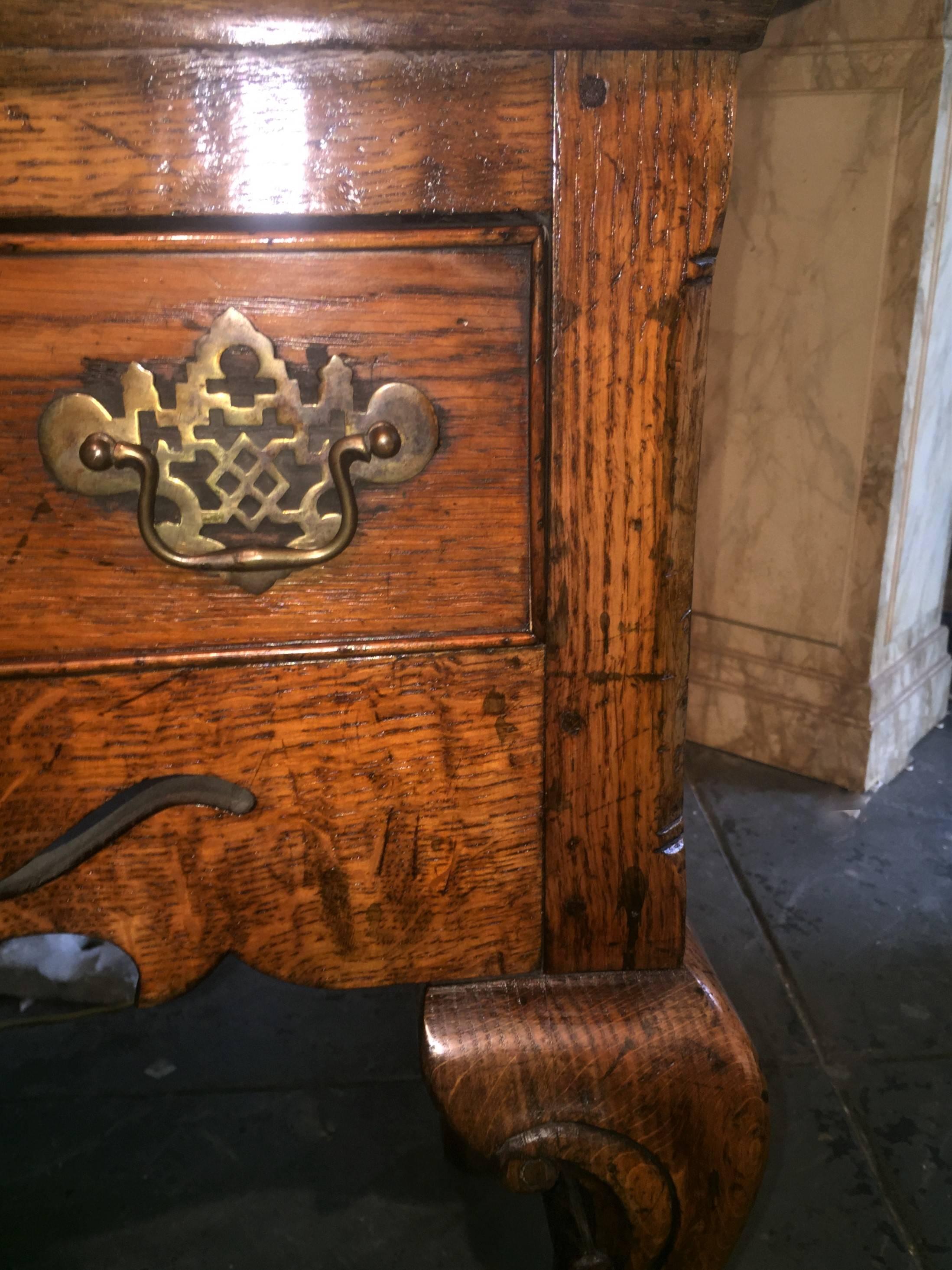 Long English or Welsh Georgian Style Oak Dresser Sideboard 2