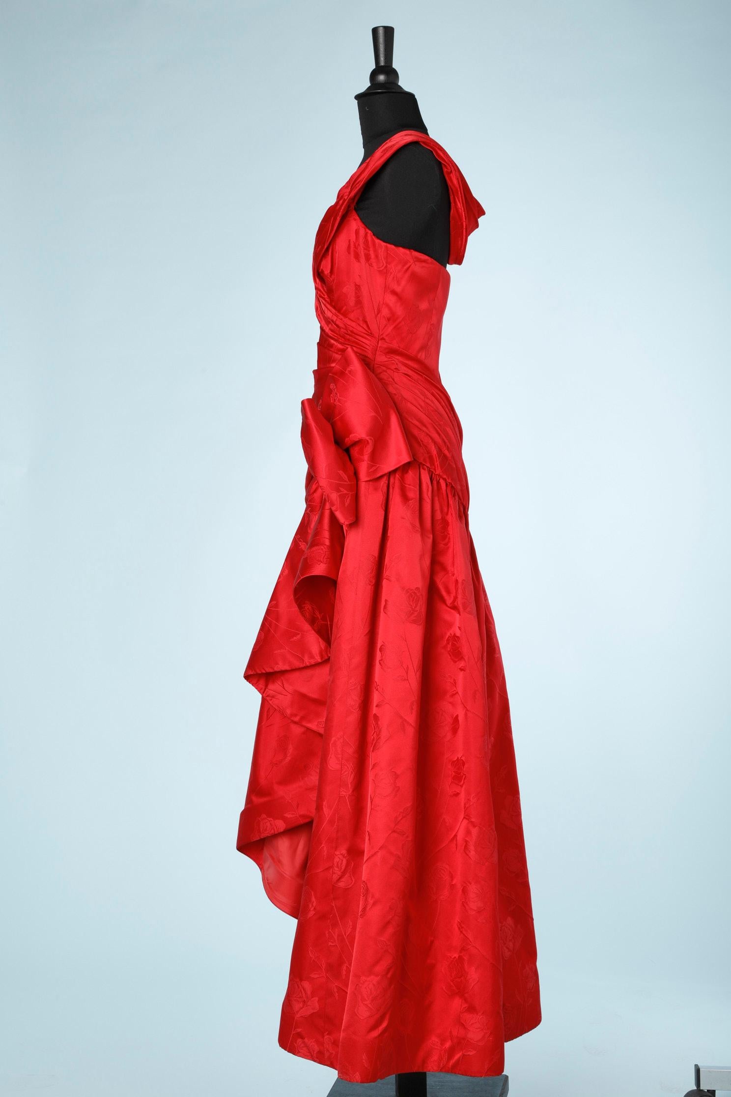 Long evening red dress Mignon New-York  In Excellent Condition In Saint-Ouen-Sur-Seine, FR