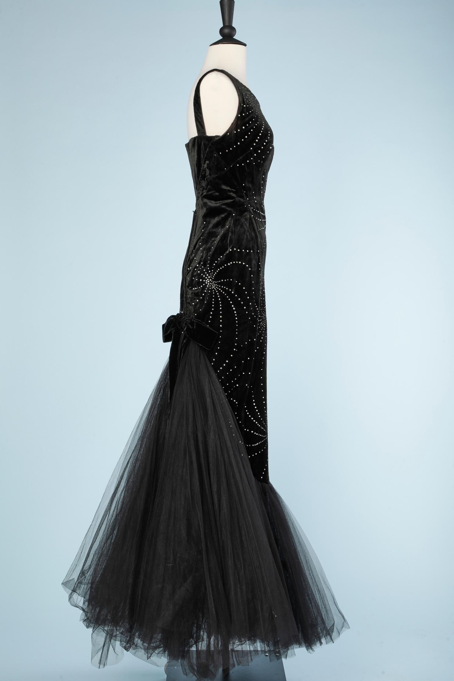 black tulle dress