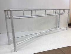 Long Faux Bamboo Console Table