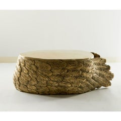 Golden Feather Beistelltisch aus Messing von Misaya