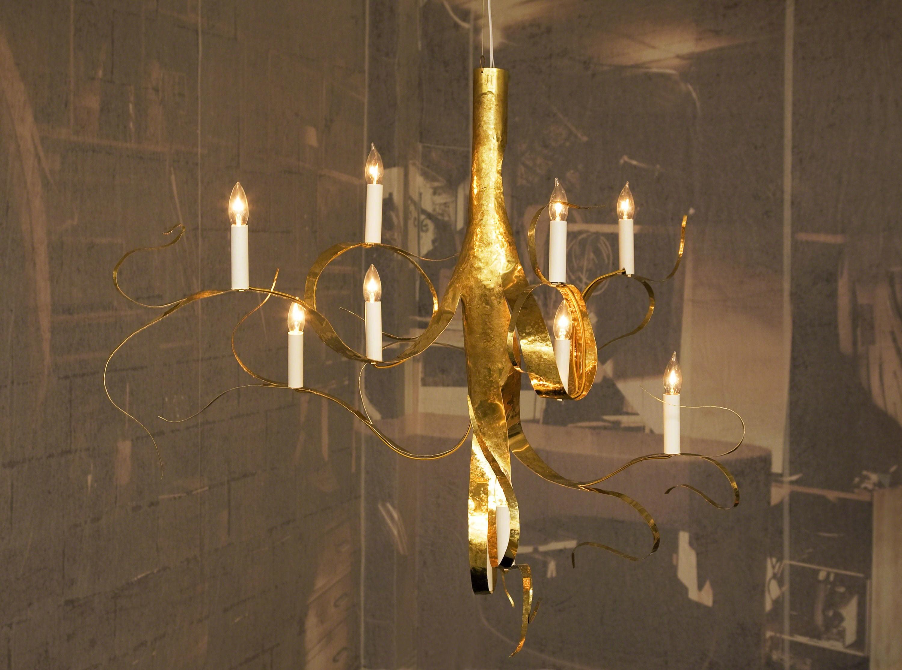 Long Fiori Chandelier by Jacques Jarrige, 1998 In Excellent Condition For Sale In New York, NY