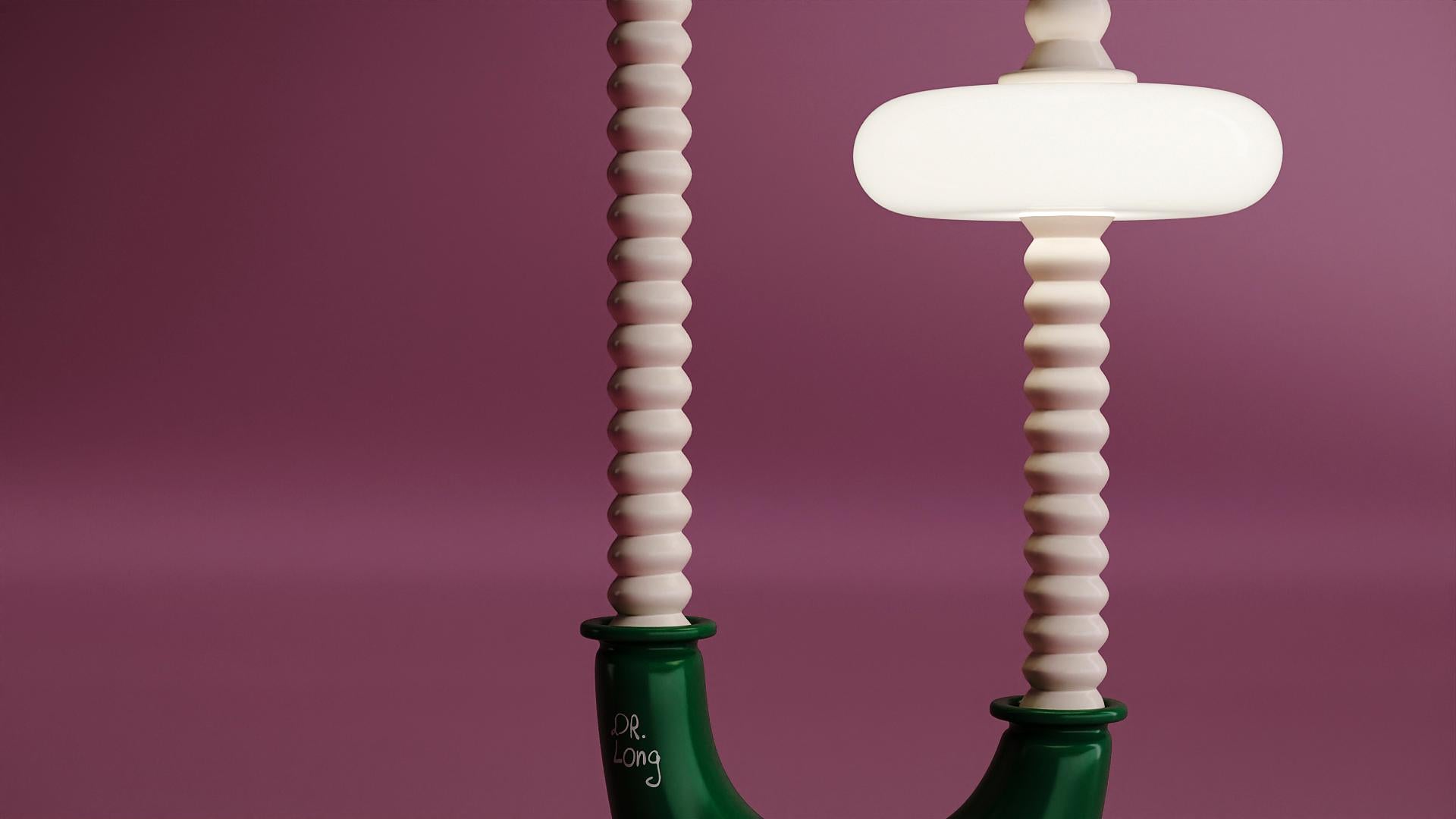 Organic Modern Long Floor Lamp by Taras Yoom For Sale