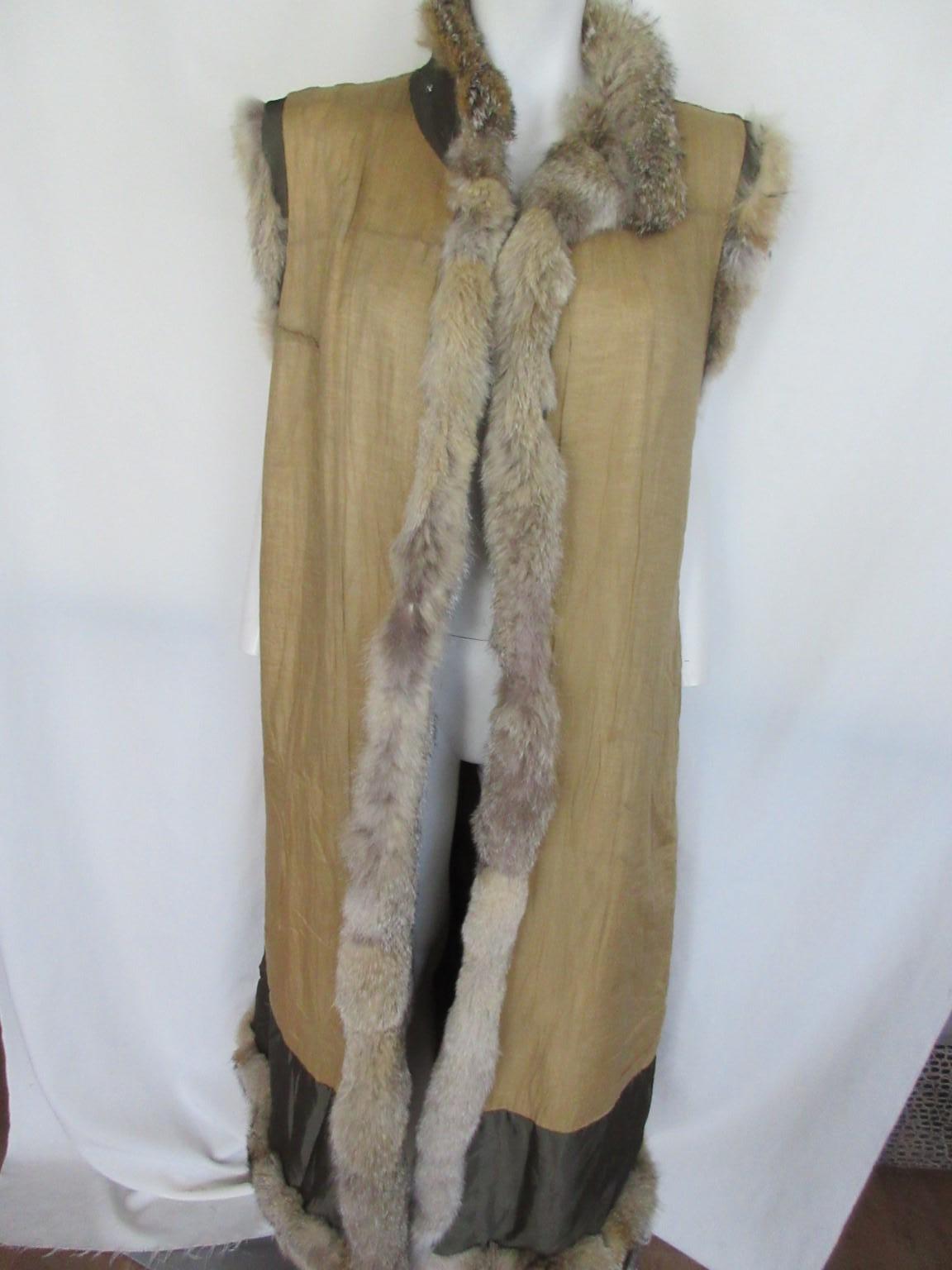 Long Fox Fur Sleeveless Vest For Sale 3