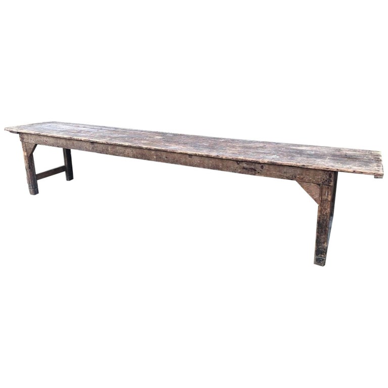 Long French Antique Table, Kitchen Island, Vintage For Sale at 1stDibs ...