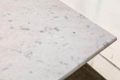 Long French Console with Marble Top