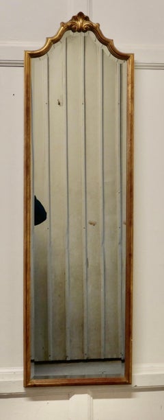 Long French Gilt Pier Mirror