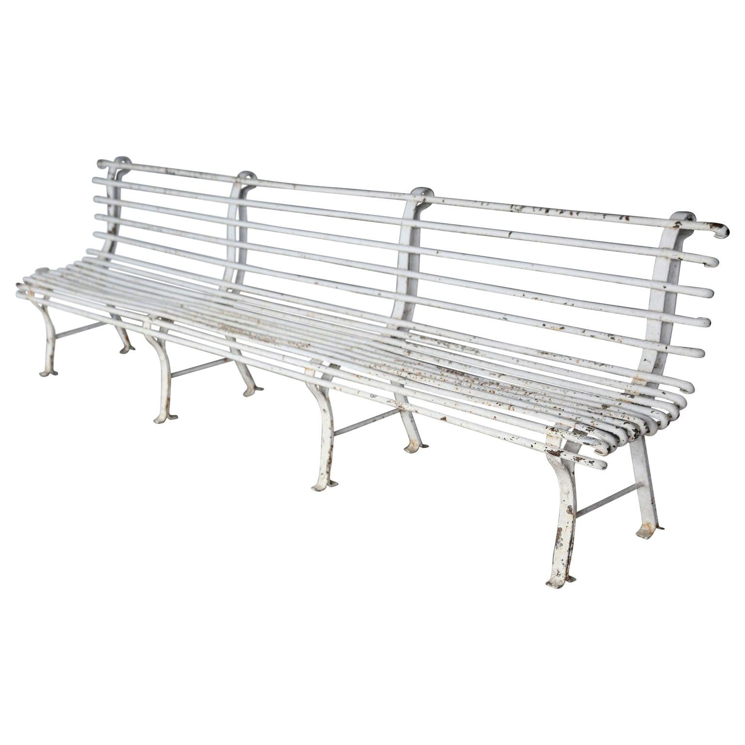 Two 1950s Iron Benches At 1stdibs