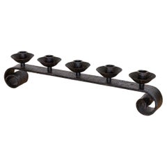 Long French Iron Candlestick