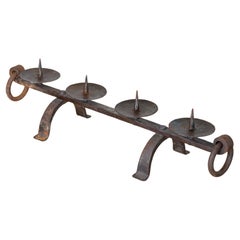Long French Iron Candlestick