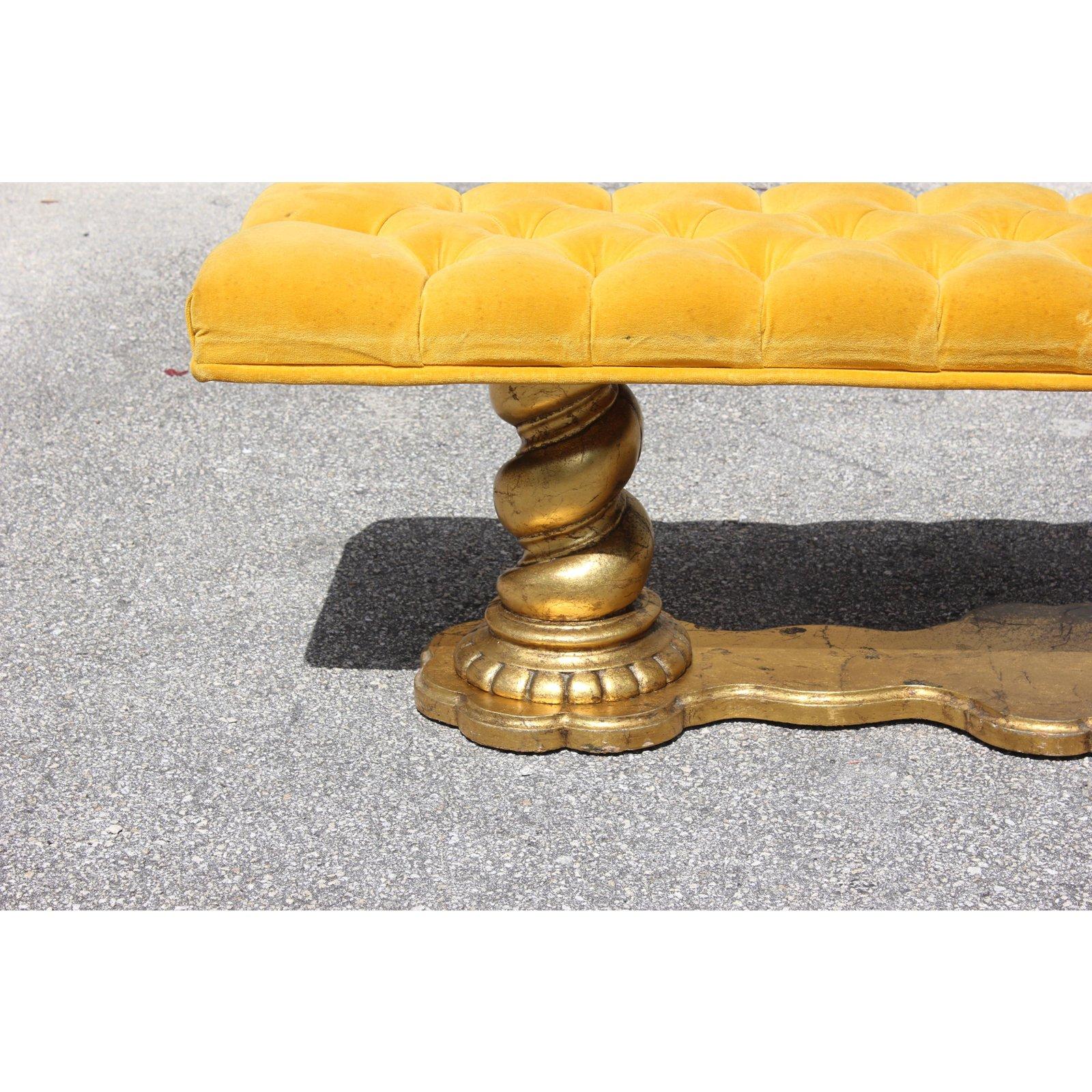 Long French Louis XIII Barley Twist Benches, 1900s In Good Condition In Hialeah, FL