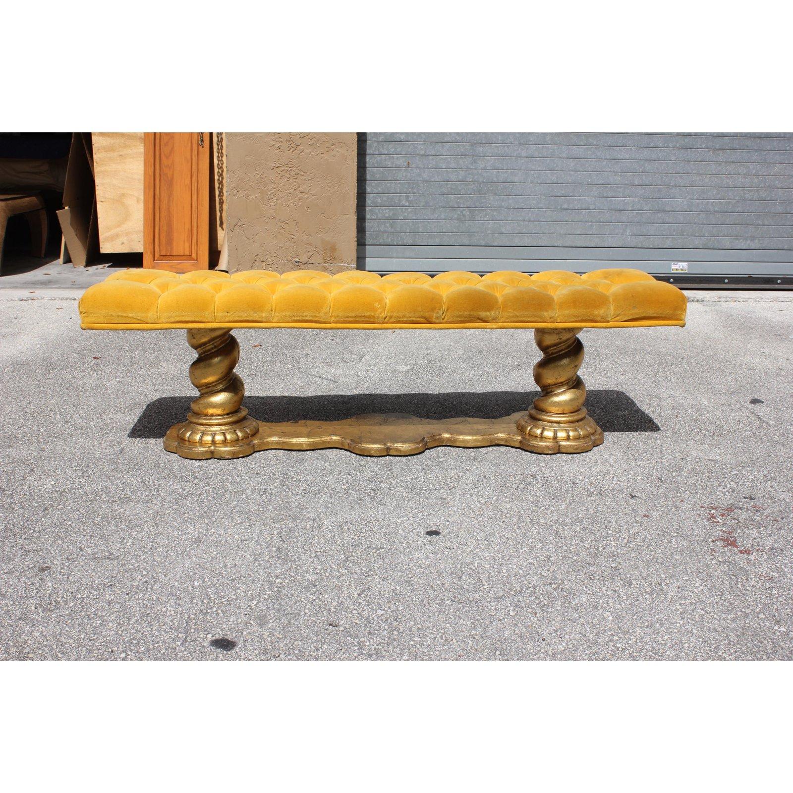 Long French Louis XIII Barley Twist Benches, 1900s 2