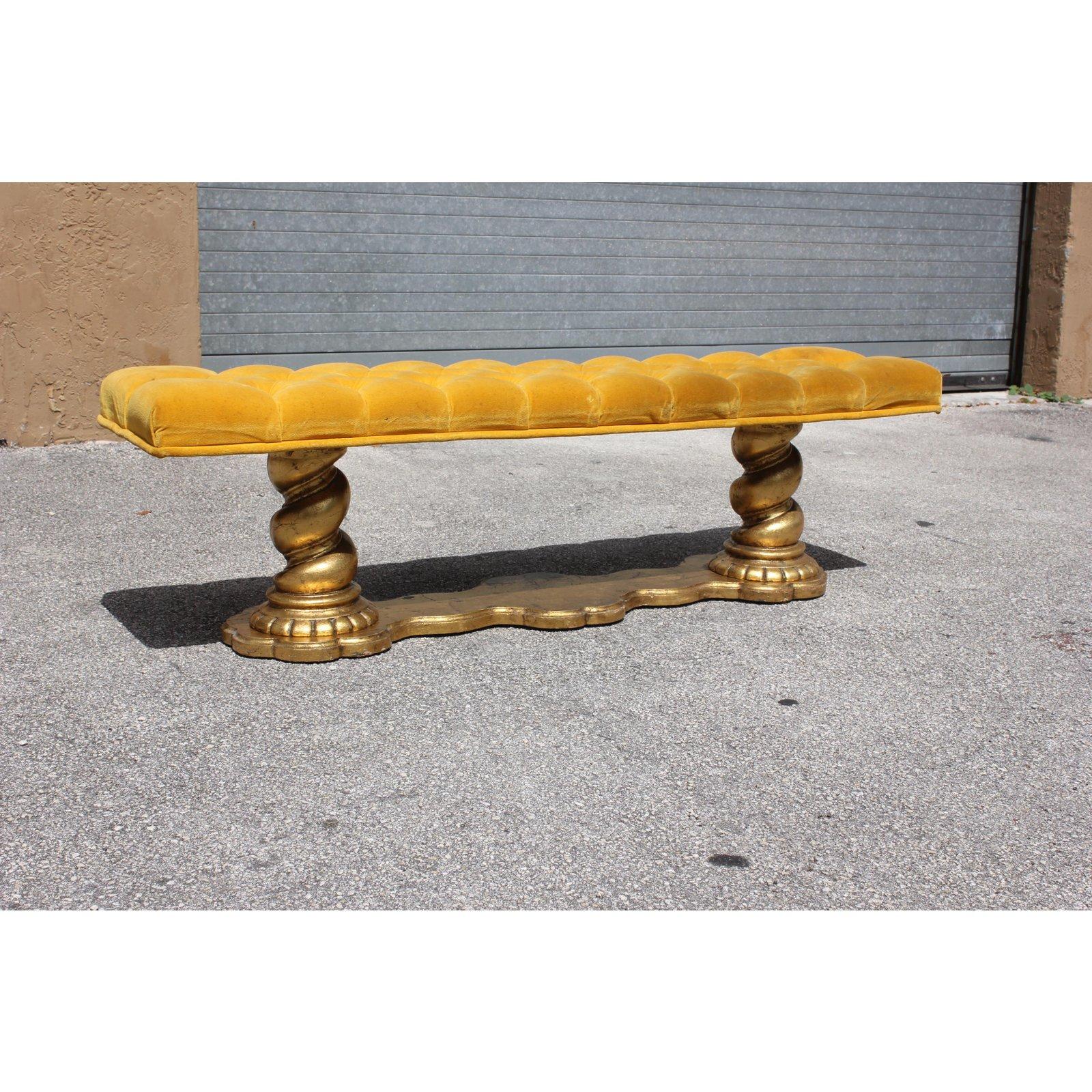Long French Louis XIII Barley Twist Benches, 1900s 3