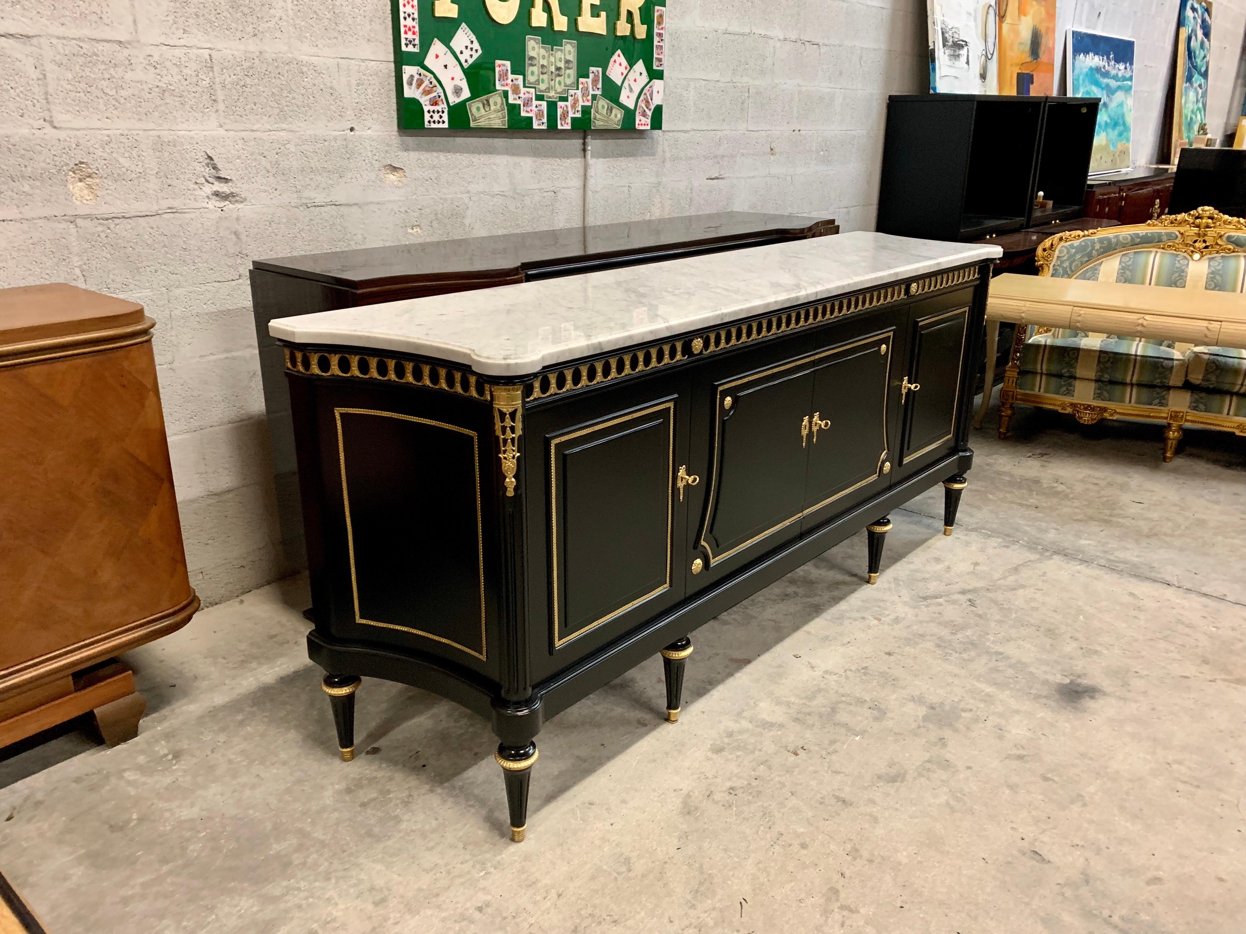 Long French Sideboard or Buffet or Credenzas, circa 1910s 5