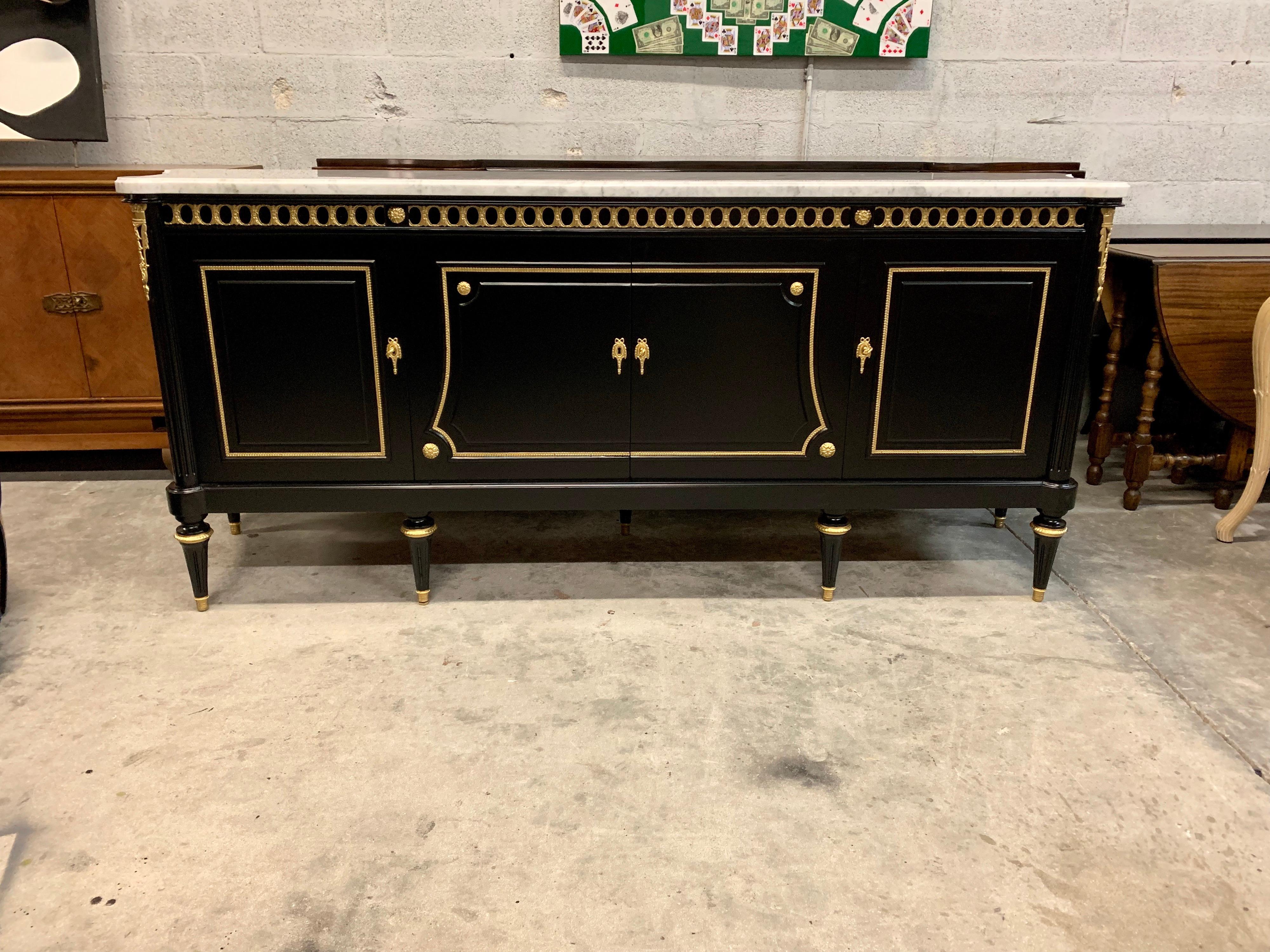 Long French Sideboard or Buffet or Credenzas, circa 1910s 13