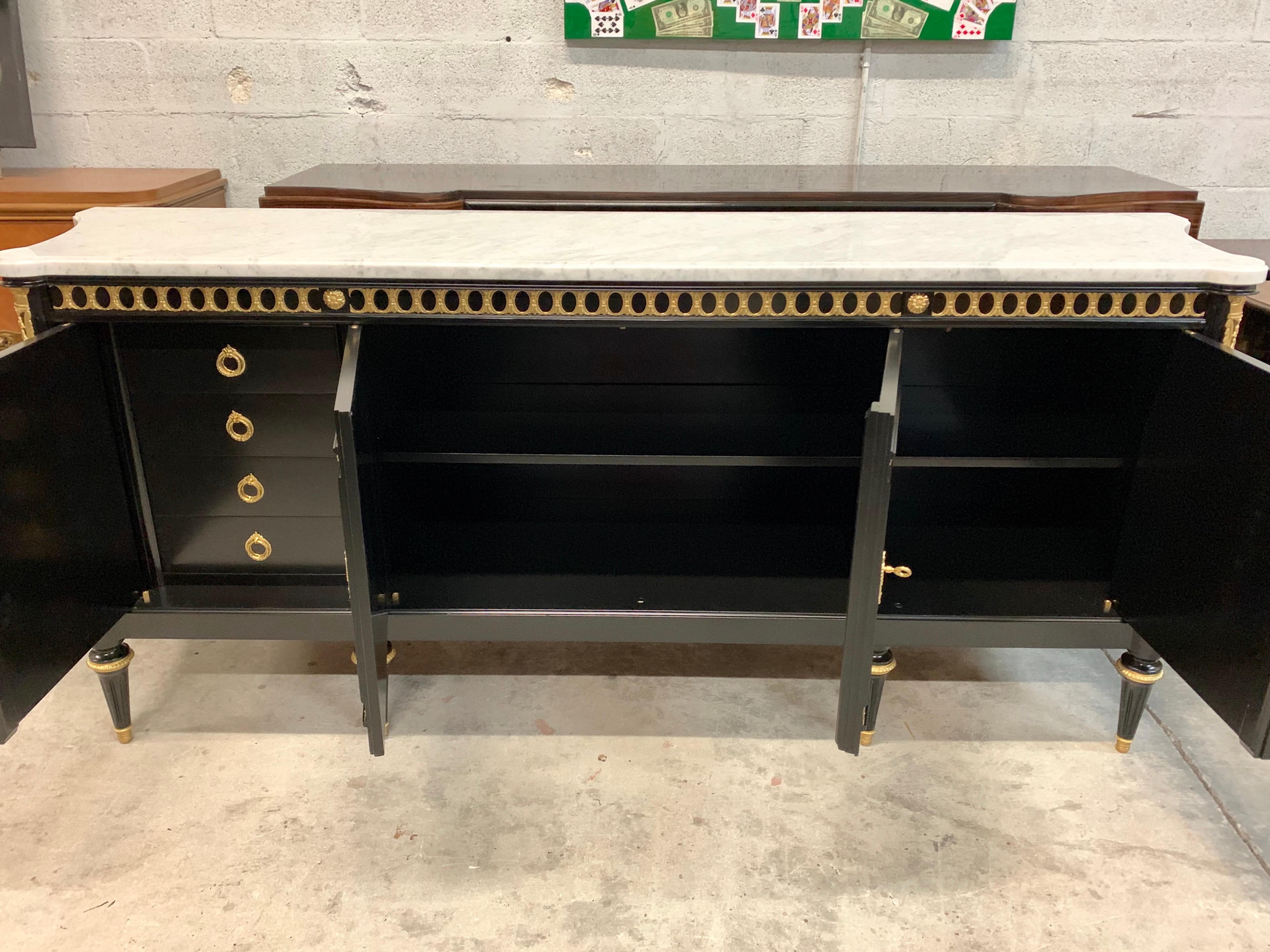 Early 20th Century Long French Sideboard or Buffet or Credenzas, circa 1910s