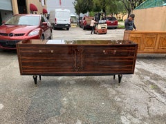 Long French Macassar Ebony Buffet / Sideboard / Credenza