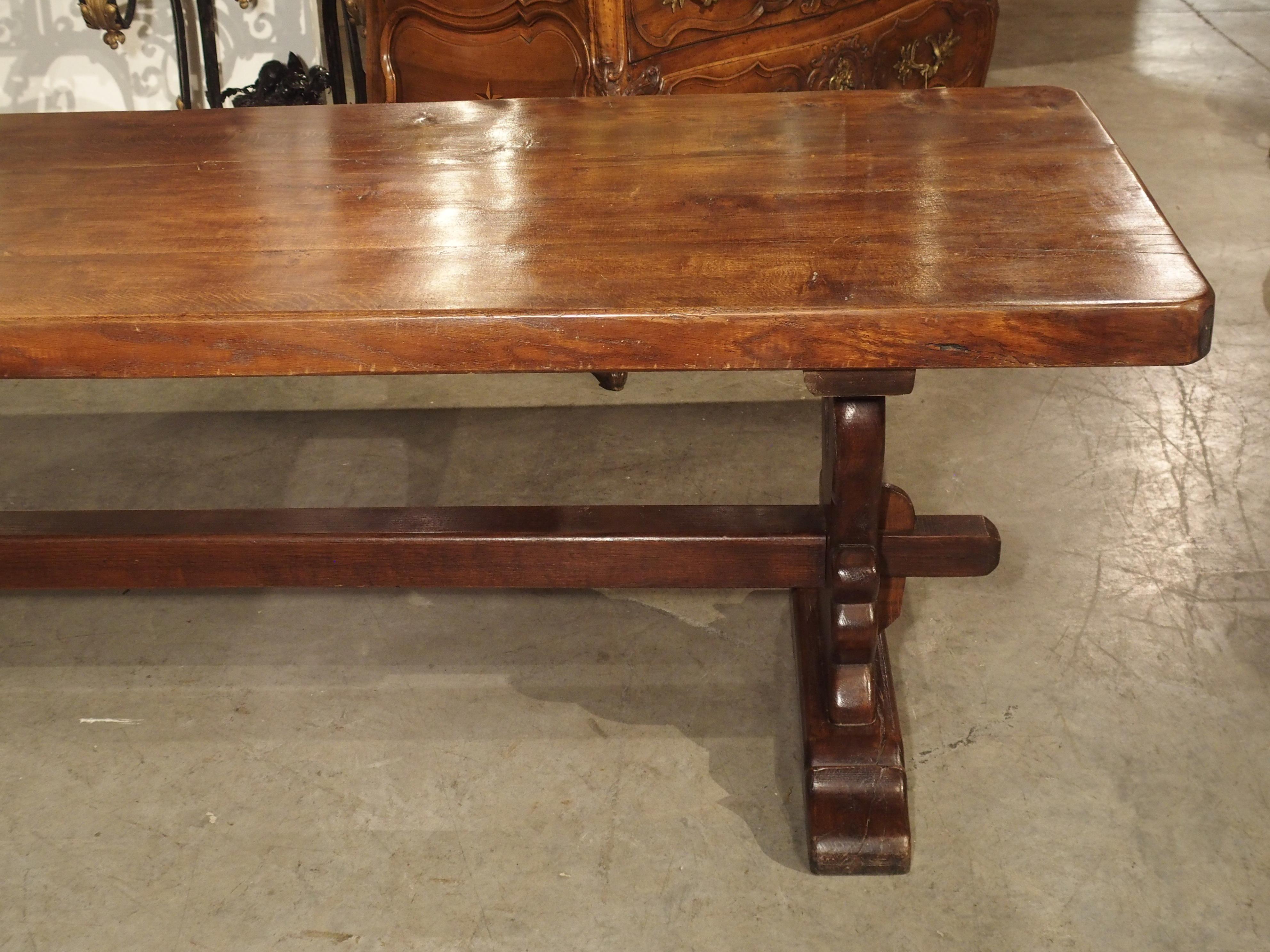 Long French Oak Dining Table Made from 18th Century Beams 2