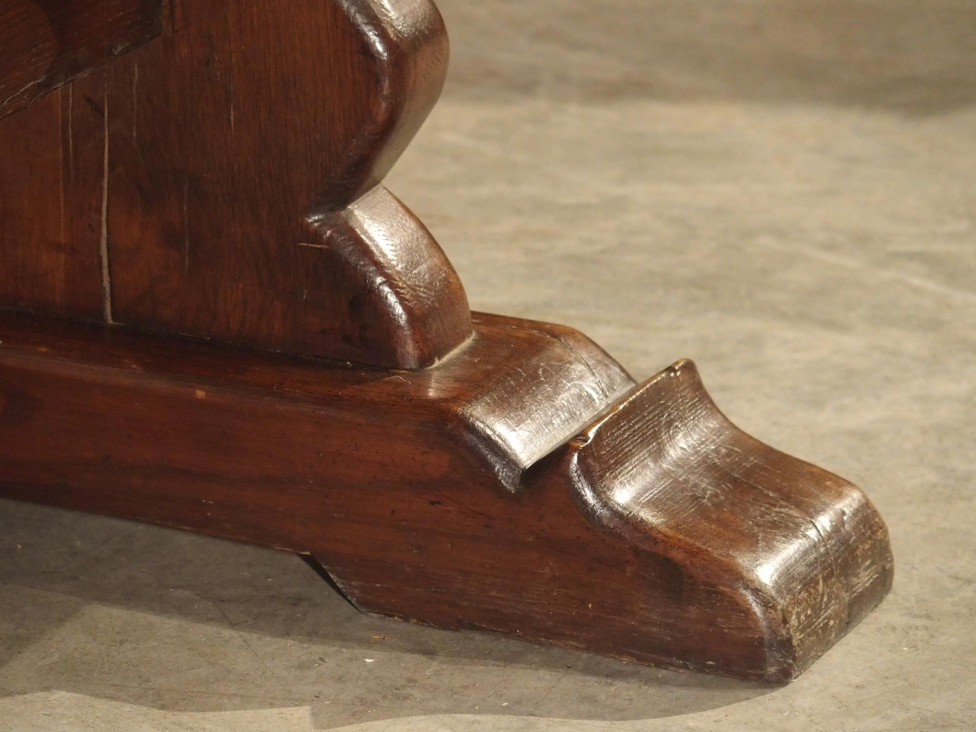 Long French Oak Dining Table Made from 18th Century Beams 5