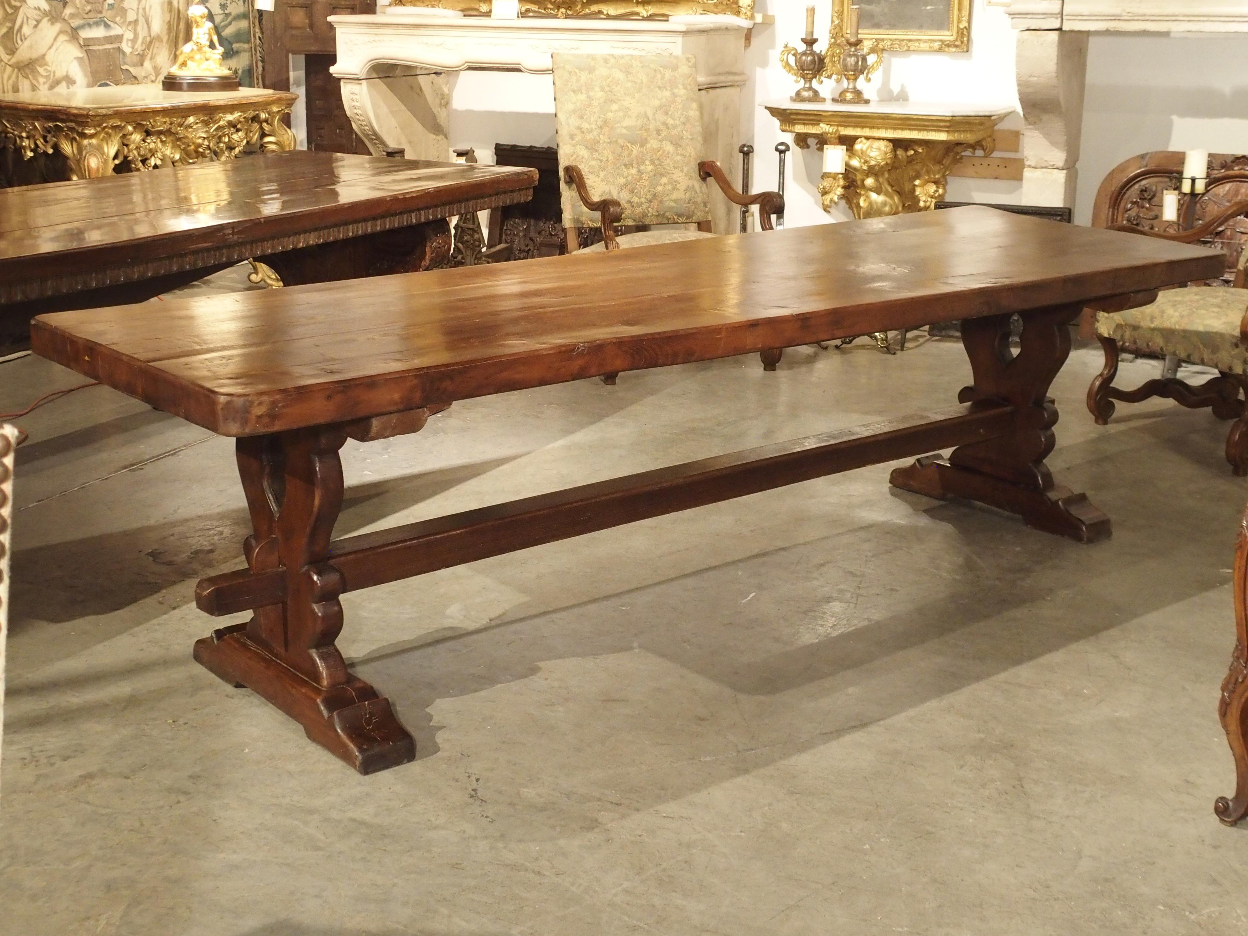 Long French Oak Dining Table Made from 18th Century Beams 11
