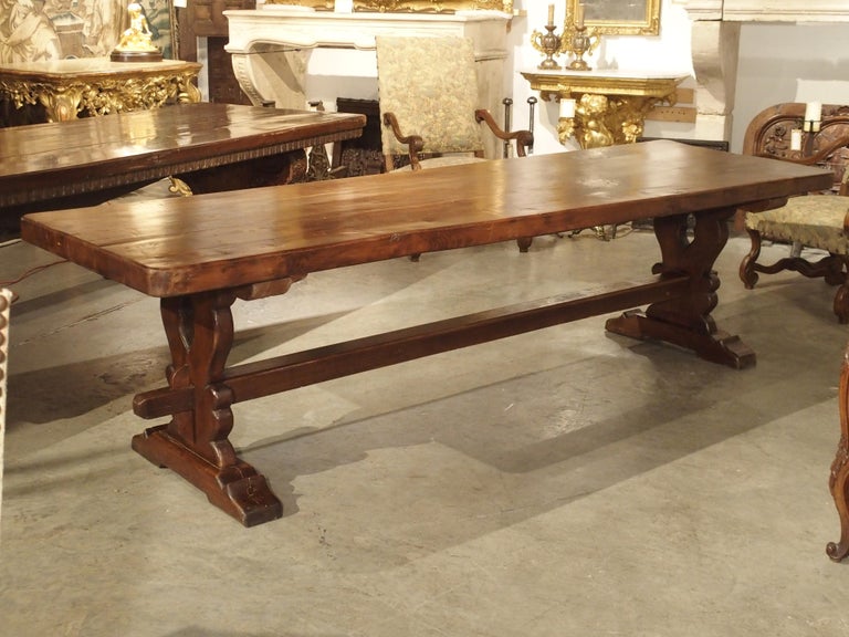 Long French Oak Dining Table Made from 18th Century Beams For Sale 14