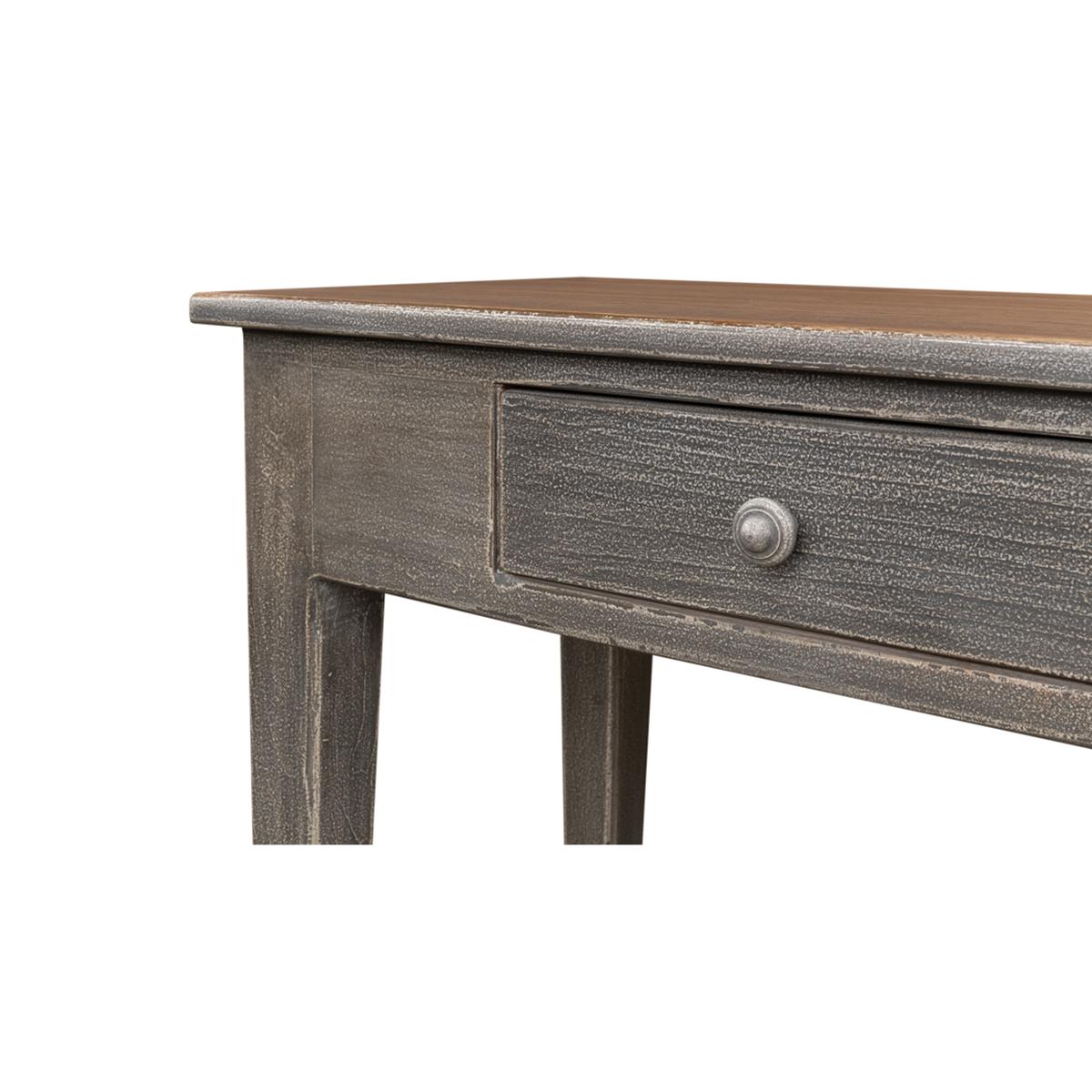 Contemporary Long French Provincial Painted Console Table