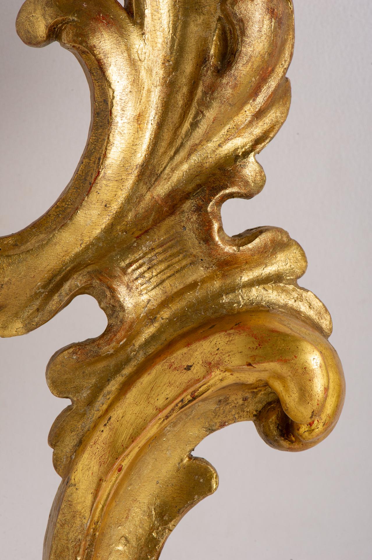 Gilt Long Frieze in Gilded Wood