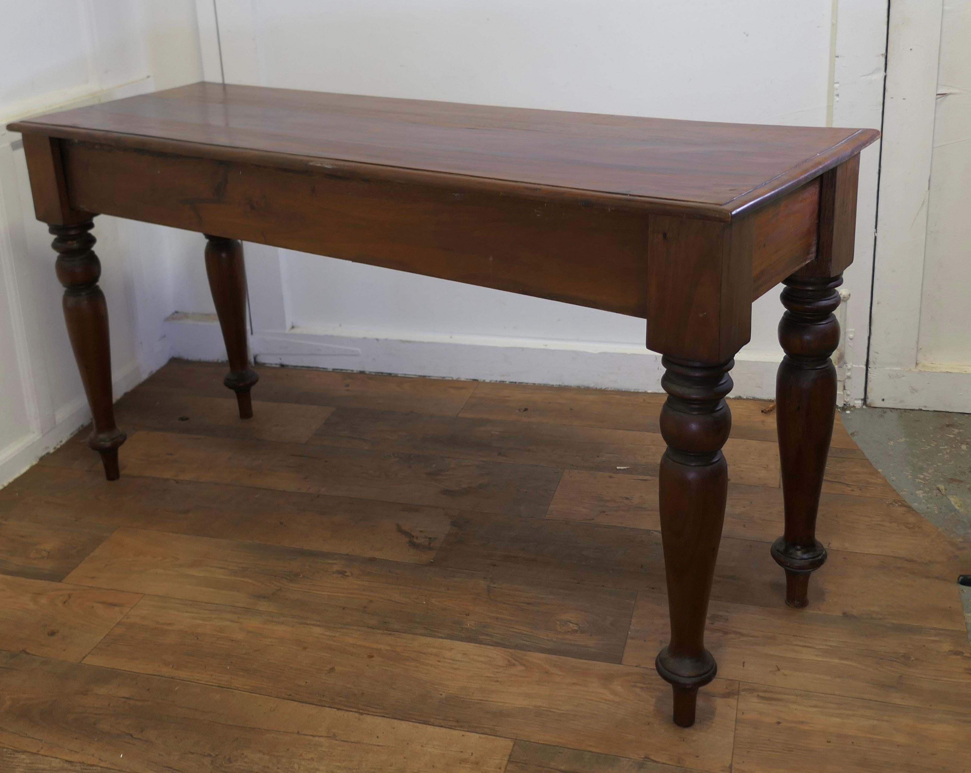 Long Fruitwood Hall Table, Serving Table  This is a very attractive piece   For Sale 2