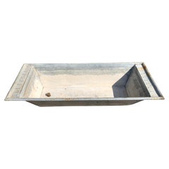 Long Galvanized Steel French Trough or Planter