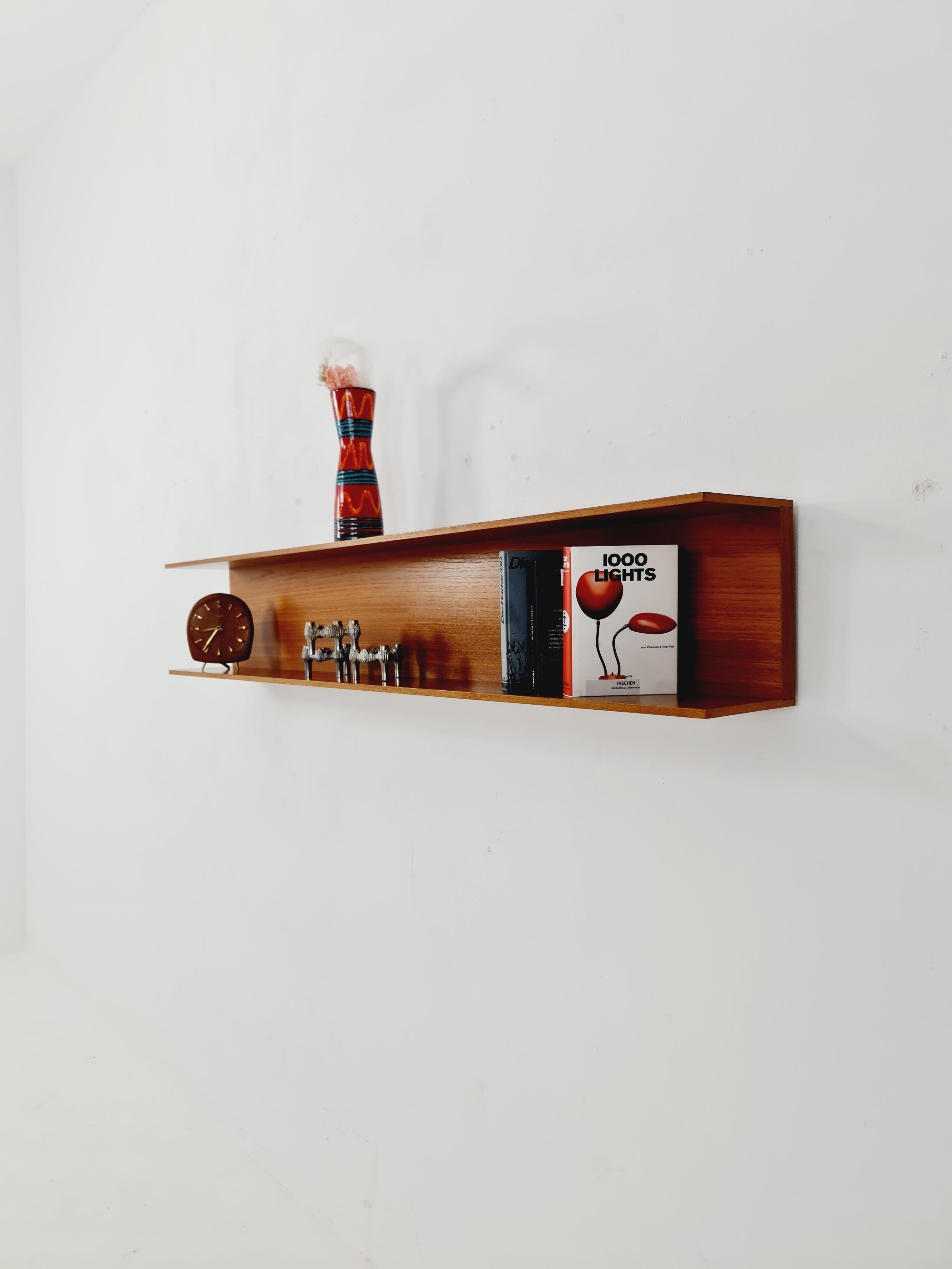 Long  German Wilheilm Renz for Walter Renz  hanging shelf, 1960s For Sale 1