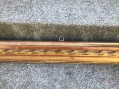 Long Giltwood Turned Rope Giltwood Dentil Fragment