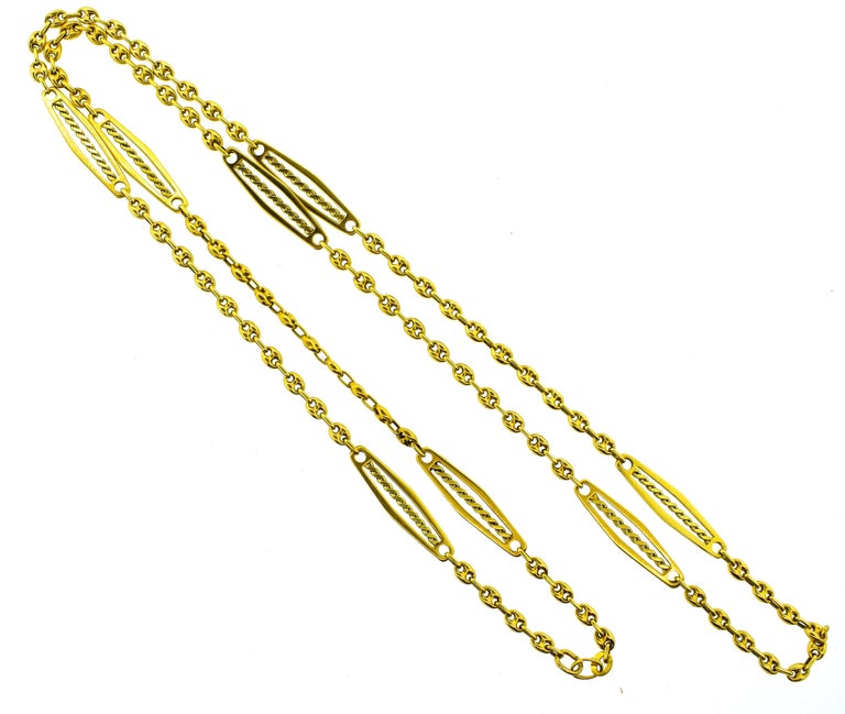 Long Gold Chain at 1stDibs