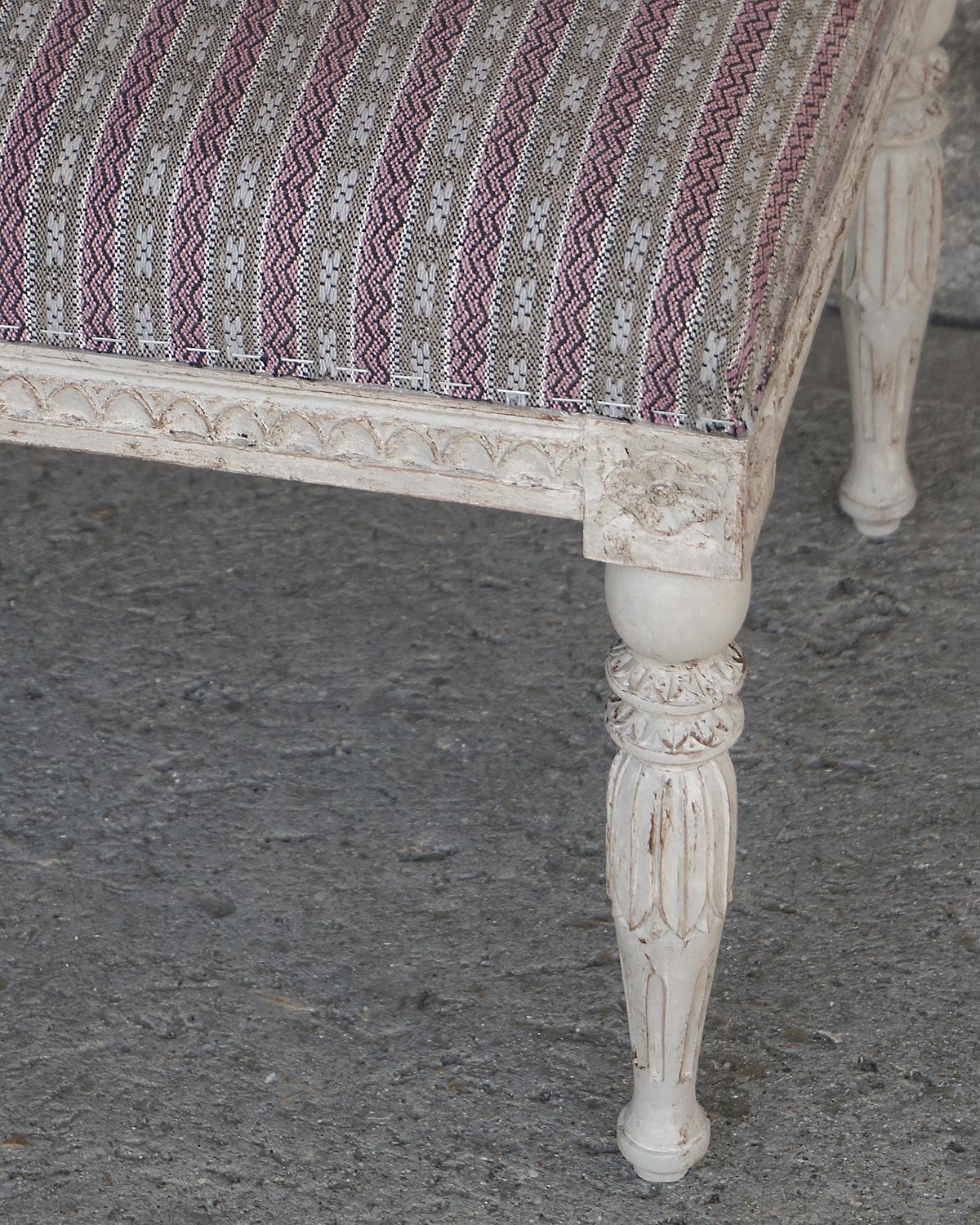 19th Century Long Gustavian Style Swedish Bench